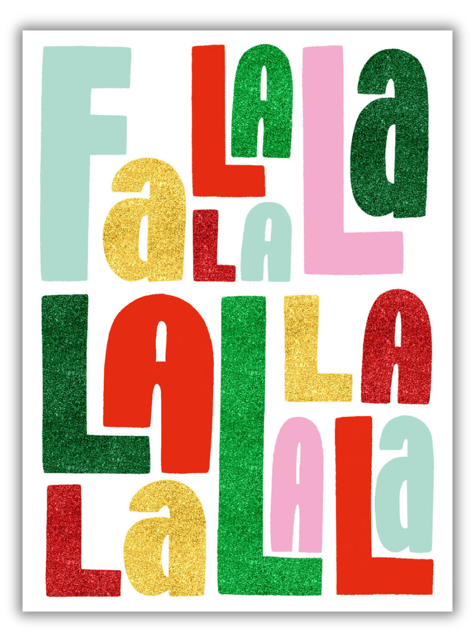 Art File Art File Christmas Gift Card - Tiny but Mighty, Fa La La La