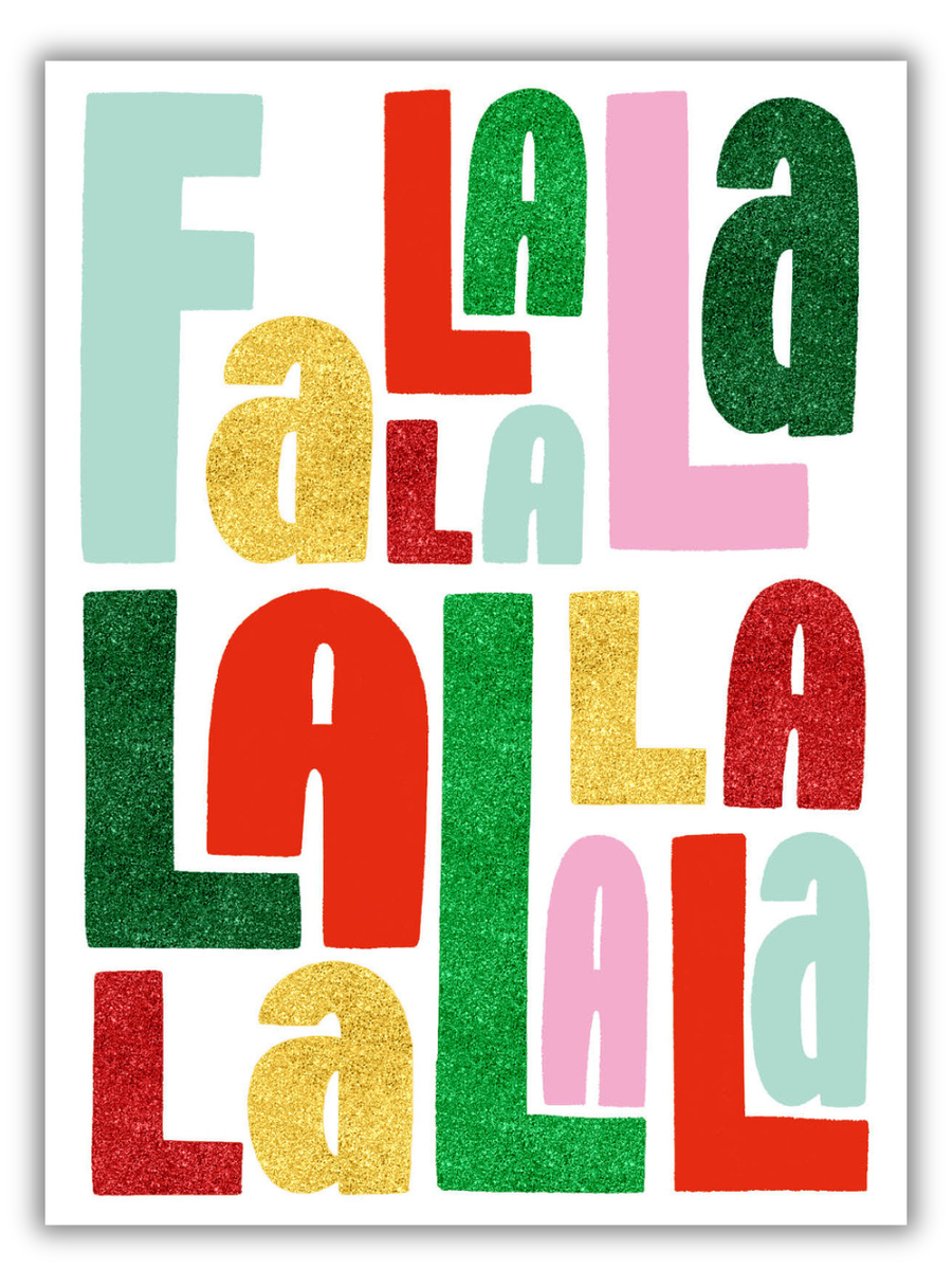 Art File Art File Christmas Gift Card - Tiny but Mighty, Fa La La La