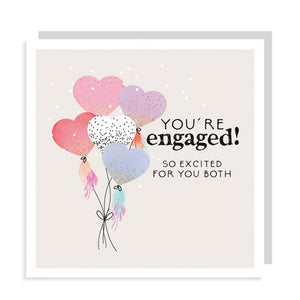 Rosanna Rossi Greeting Card - Engagement, Heart Balloons