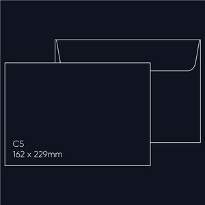 C5 Envelope (162 x 229mm) - Lessebo Navy, Pack of 10