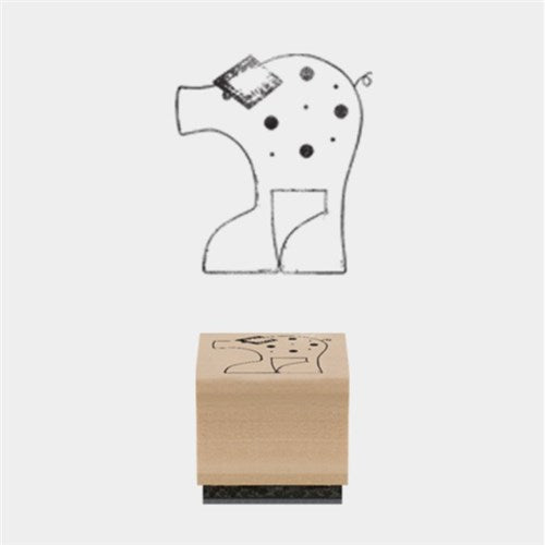 East of India Rubber Stamp - Peggy the Pig