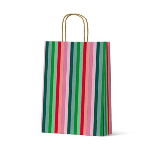 Bee Dee Bags Bee Dee Christmas Gift Bag - Merry Stripe, Large