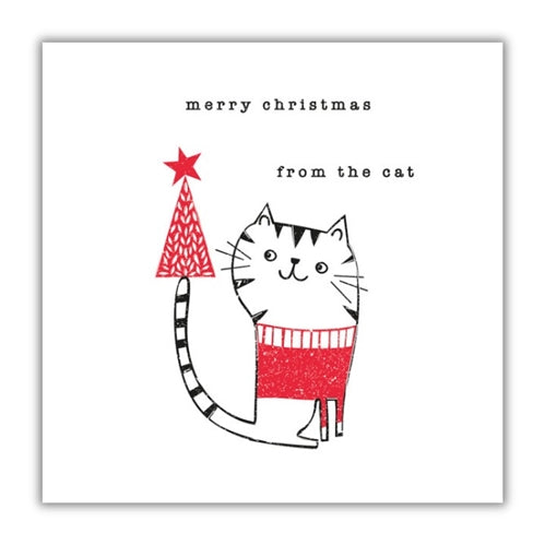 Belly Button Designs Belly Button Christmas Card - From the Cat