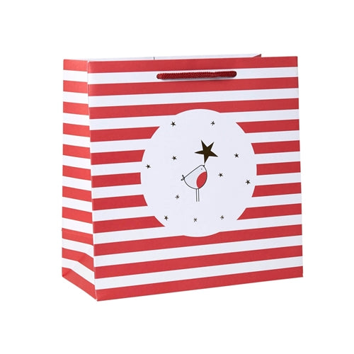 Belly Button Designs Belly Button Christmas Gift Bag - Medium, Robin Star