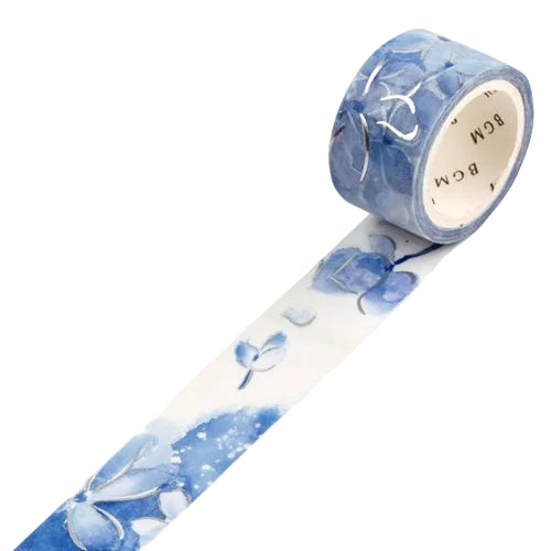 BGM Inc BGM Washi Tape - Watercolour Flowers Series, Hydrangeas