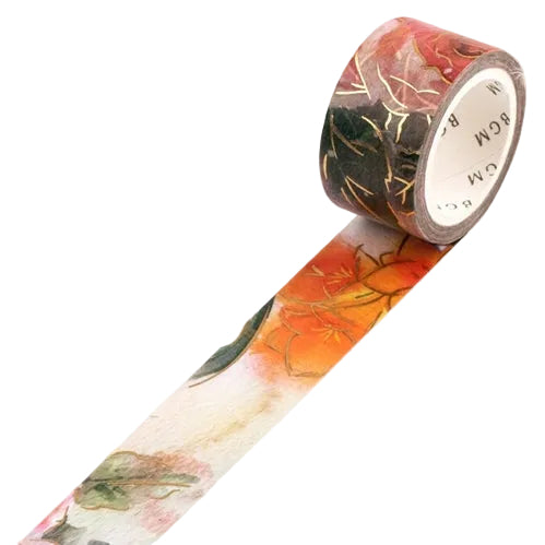BGM Inc BGM Washi Tape - Watercolour Flowers Series, Roses