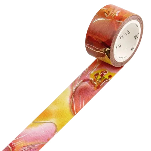 BGM Inc BGM Washi Tape - Watercolour Flowers Series, Tulips