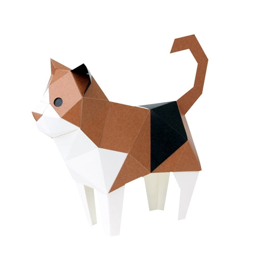 Bog Craft Bog Craft Kakukaku TINY Paper Craft - Calico Cat