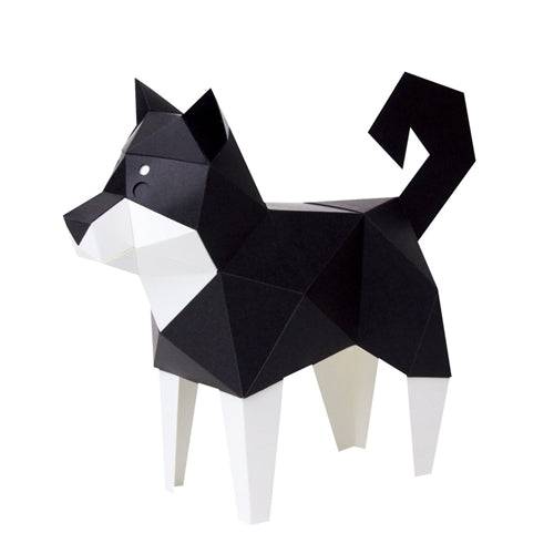 Bog Craft Bog Craft Kakukaku TINY Paper Craft - Shiba Inu, Black