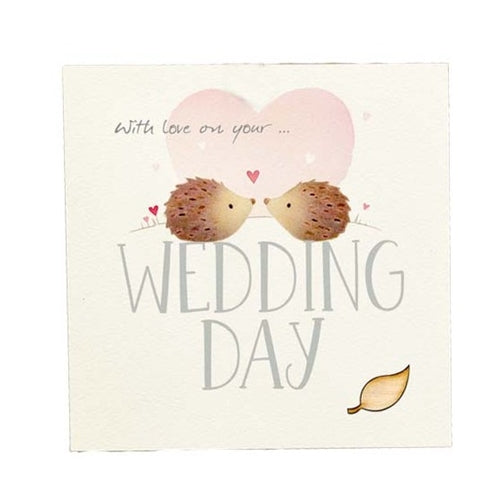 Ginger Betty Wedding Card - With Love Hedgehogs