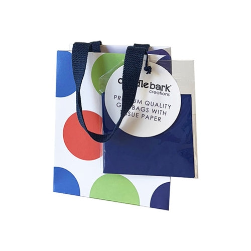 Candlebark Creations Candlebark Creations Gift Bag - Colourful Spots, Small