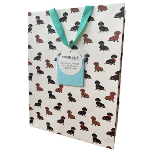 Candlebark Creations Candlebark Creations Gift Bag - Dachshunds, Large