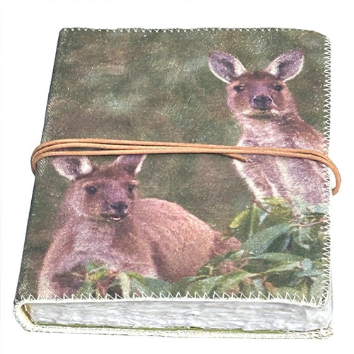 Carriage & Co Carriage & Co Clothbound Notebook - Kangaroos