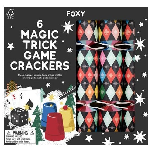 Celebration Crackers Foxy Novelty Crackers - Abracadabra Magic Trick Game, Set of 6