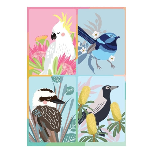 Christie Williams Christie Williams Magnet Card - Cute Aussie Birds