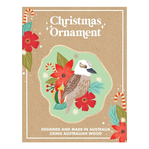 Christie Williams Christie Williams Wooden Christmas Ornament - Kookaburra