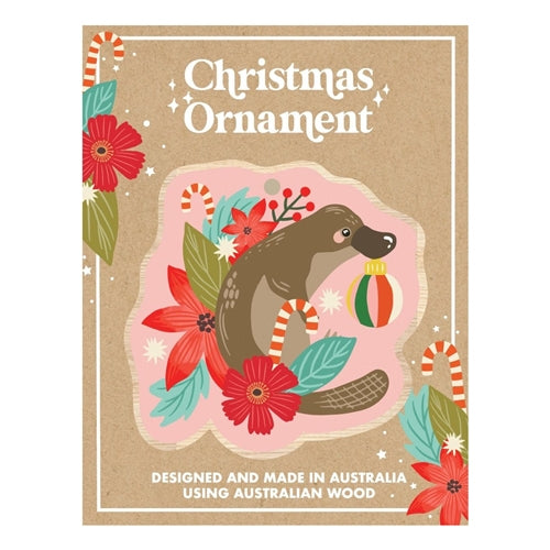 Christie Williams Christie Williams Wooden Christmas Ornament - Platypus