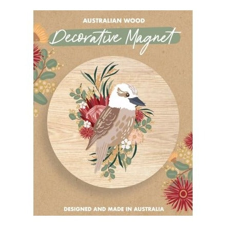 Christie Williams Christie Williams Wooden Magnet - Protea & Kookaburra