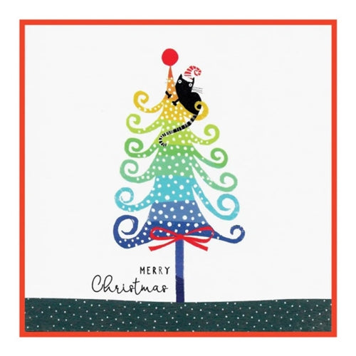 Cinnamon Aitch Cinnamon Aitch Christmas Card - Margo & Gypsy, Rainbow Tree