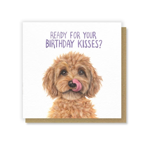 Citrus Bunn Citrus Bun Birthday Card - Pun Fun, Kisses Cockerpoo