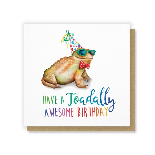 Citrus Bunn Citrus Bun Birthday Card - Pun Fun, Toadally Awesome