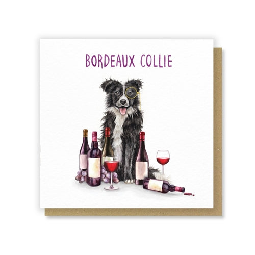 Citrus Bunn Citrus Bun Greeting Card - Pun Fun, Bordeaux Collie