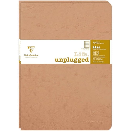 Clairefontaine Clairefontaine Essentials Stapled Twin Set Notebooks - A4, Ruled, Tobacco