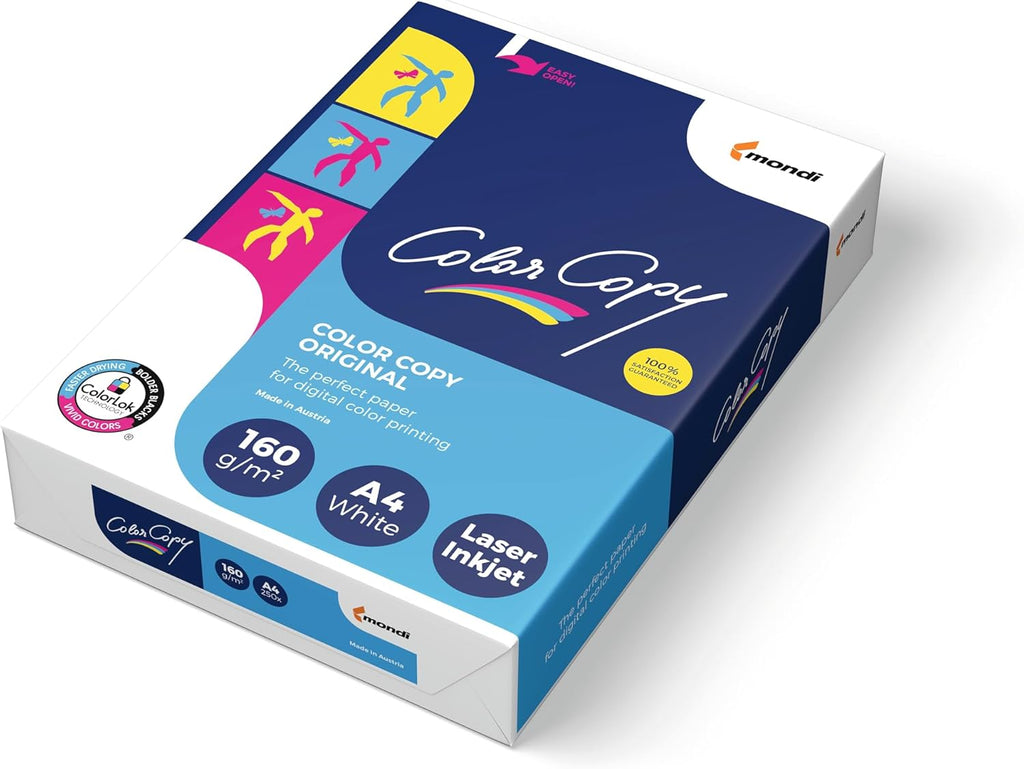 Paper Color Copy A4 160gsm White 250 Sheets