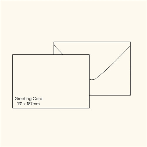 Colorplan Greeting Card Envelope (131 x 187 mm) - Colorplan Vellum White, Single