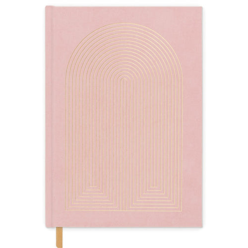 Designworks Cloth Cover Notebook - Medium, Notes, Dusky Pink
