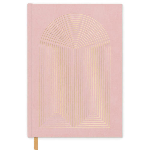 Designworks Ink Designworks Cloth Cover Notebook - Medium, Notes, Dusky Pink