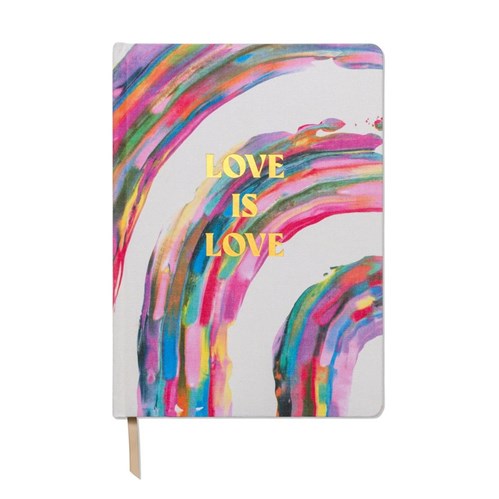 Designworks Ink Designworks Ink Cloth Cover Notebook - Extra Large, Love is Love