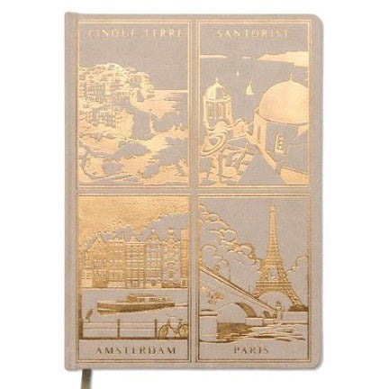 Designworks Ink Designworks Ink Cloth Cover Notebook - Extra Large, Travel Planner