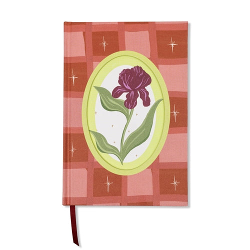Designworks Ink Designworks Ink Framed Floral Notebook - Medium, Ruled, Iris