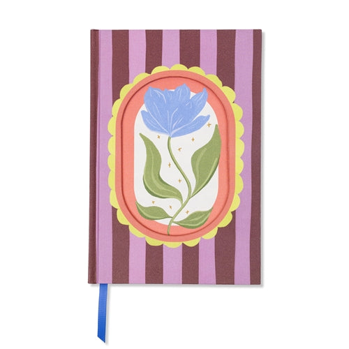 Designworks Ink Designworks Ink Framed Floral Notebook - Medium, Ruled, Magnolia
