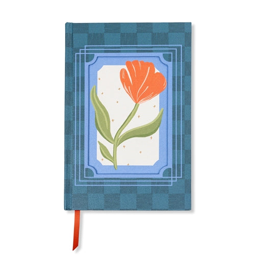 Designworks Ink Designworks Ink Framed Floral Notebook - Medium, Ruled, Poppy