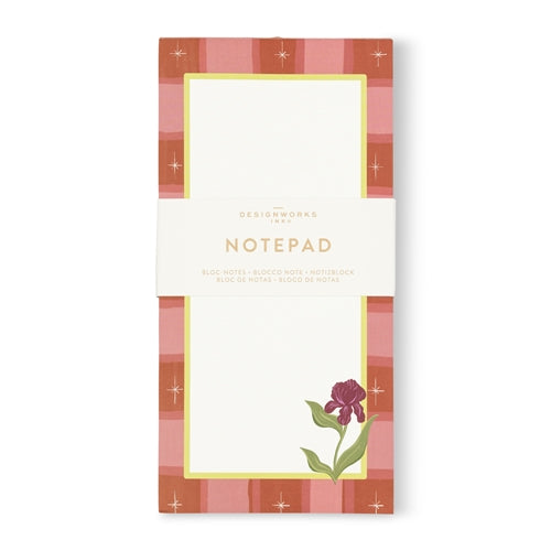 Designworks Ink Designworks Ink 'Framed Floral' Notepad - Iris