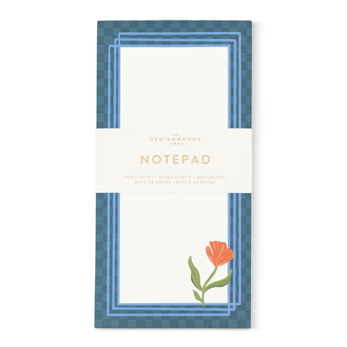 Designworks Ink Designworks Ink 'Framed Floral' Notepad - Poppy