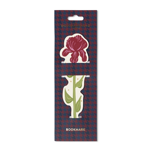 Designworks Ink Designworks Ink 'Framed Floral' Shaped Bookmark - Iris