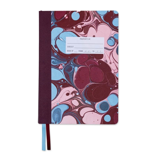 Designworks Ink Designworks Ink 'Marbled' Softcover Journal - Medium, Ruled, Burgundy Sky