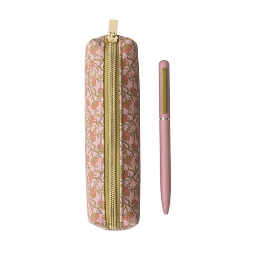 Designworks Ink Designworks Ink Pen & Pouch Set - Pink Vintage Floral