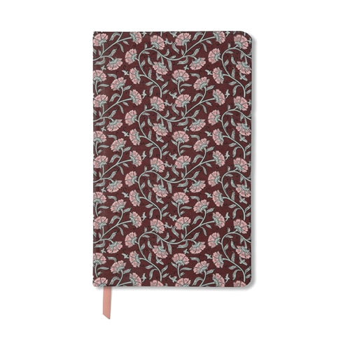 Designworks Ink Designworks Ink Soft Touch Notebook - Burgundy Vintage Floral