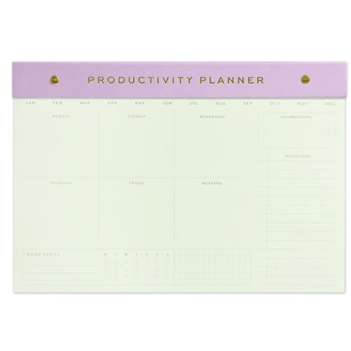 Designworks Ink Designworks Weekly Post Bound Notepad, Lilac