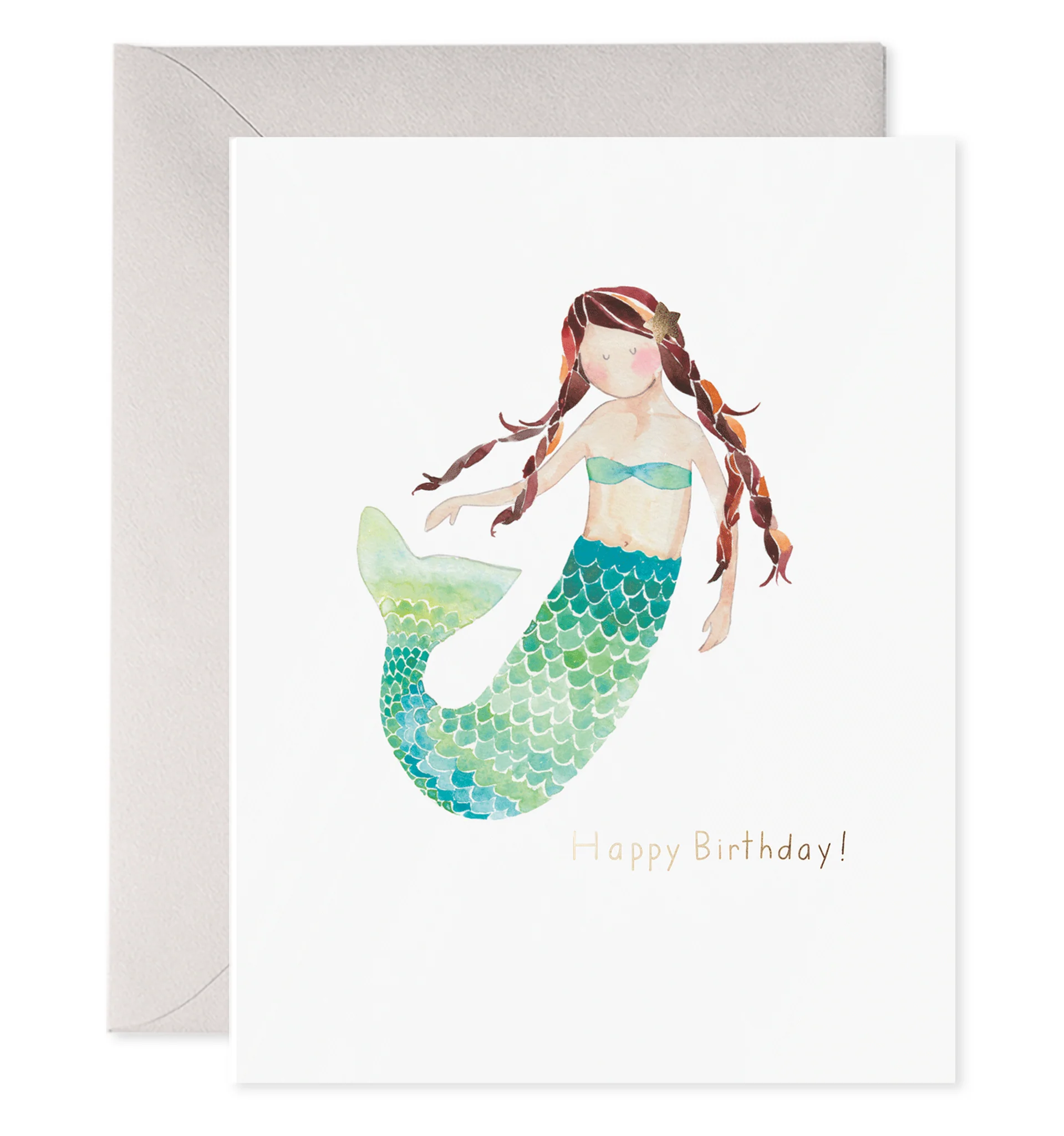 E Frances E Frances Birthday Card - Mermaid Birthday