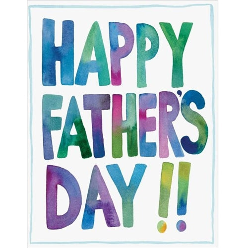 E Frances E Frances Father's Day Card - Fathers Day Colours