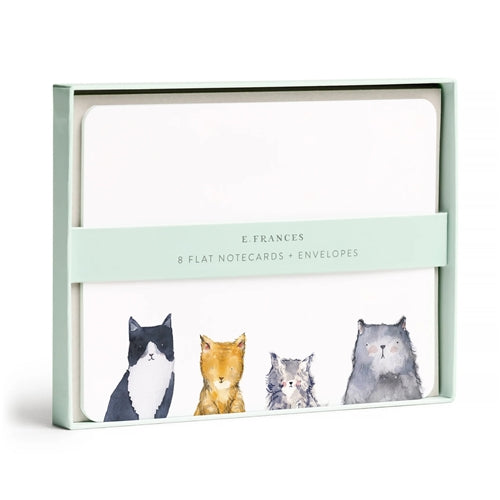 E Frances E Frances Flat Cards - Cat's Meow, Pack of 8