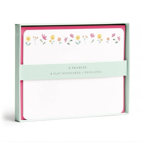 E Frances E Frances Flat Cards - Spring Flowers, Pack of 8