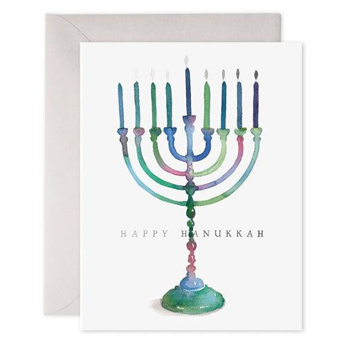 E Frances E-Frances Holiday Card - Colourful Menorah