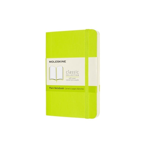 Moleskine Soft Cover Notebook - Plain, Pocket, Lemon Green