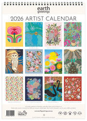 Earth Greetings Earth Greetings 2026 Calendar - Artist Edition